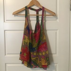 vintage inspired Mumu brand summer sleeveless top